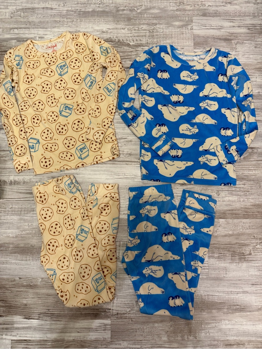 Cat & Jack Kids Pajama Set - Blue & Cream